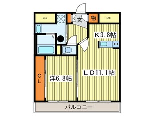 インペリアル３・７の物件間取画像